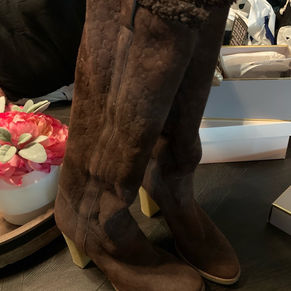 Gucci brown suede boots - Picture 5 of 7
